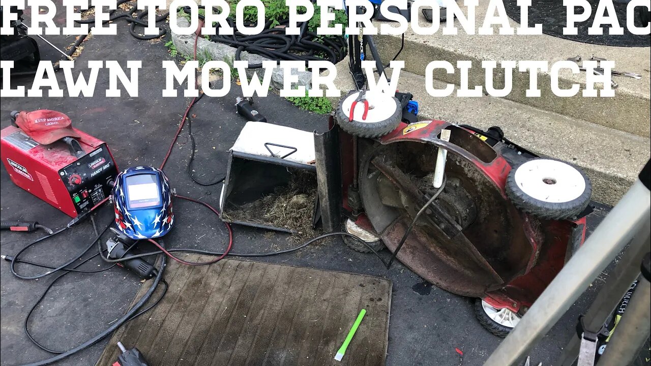 $1,500 BASKETCASE TORO LAWN MOWER W/ Blade Clutch SHOULD BE TRASHED WE WILL SAVE IT WELD THE DECK