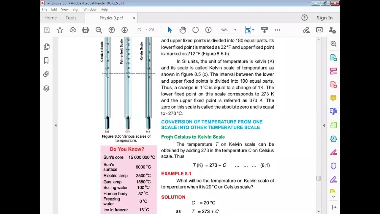PHYSICS Class 9th Lecture#3 CH#8Conversion of temperature scales
