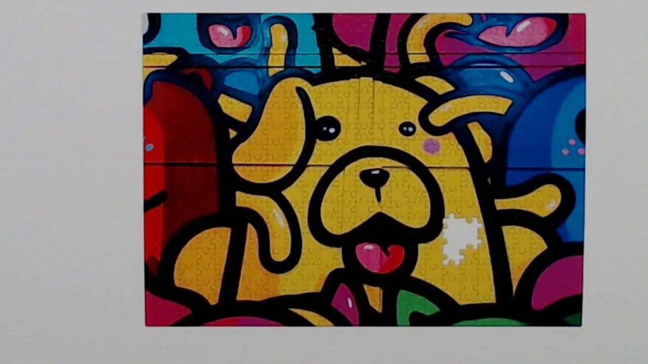 Dog Graffiti Jigsaw Puzzle Time Lapse by Addicted 2 Puzzles