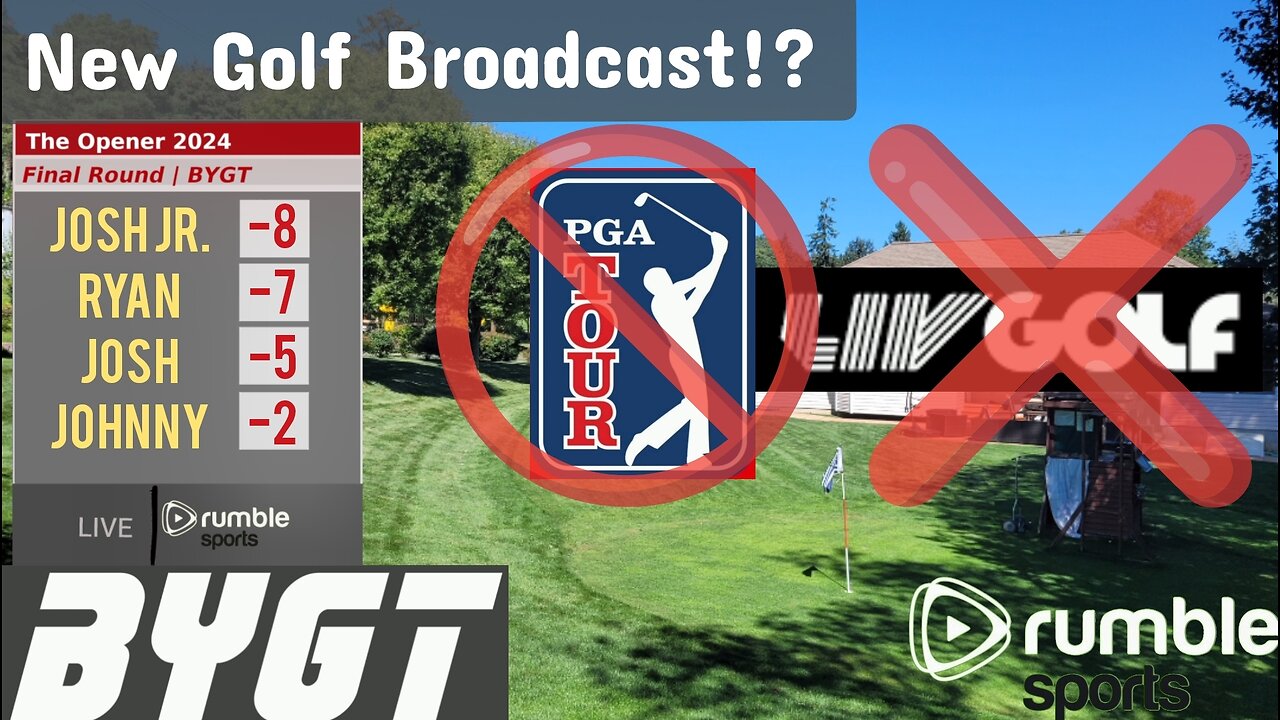 BIG NEWS: World's First Backyard Golf Tournament BROADCAST (BYGT)