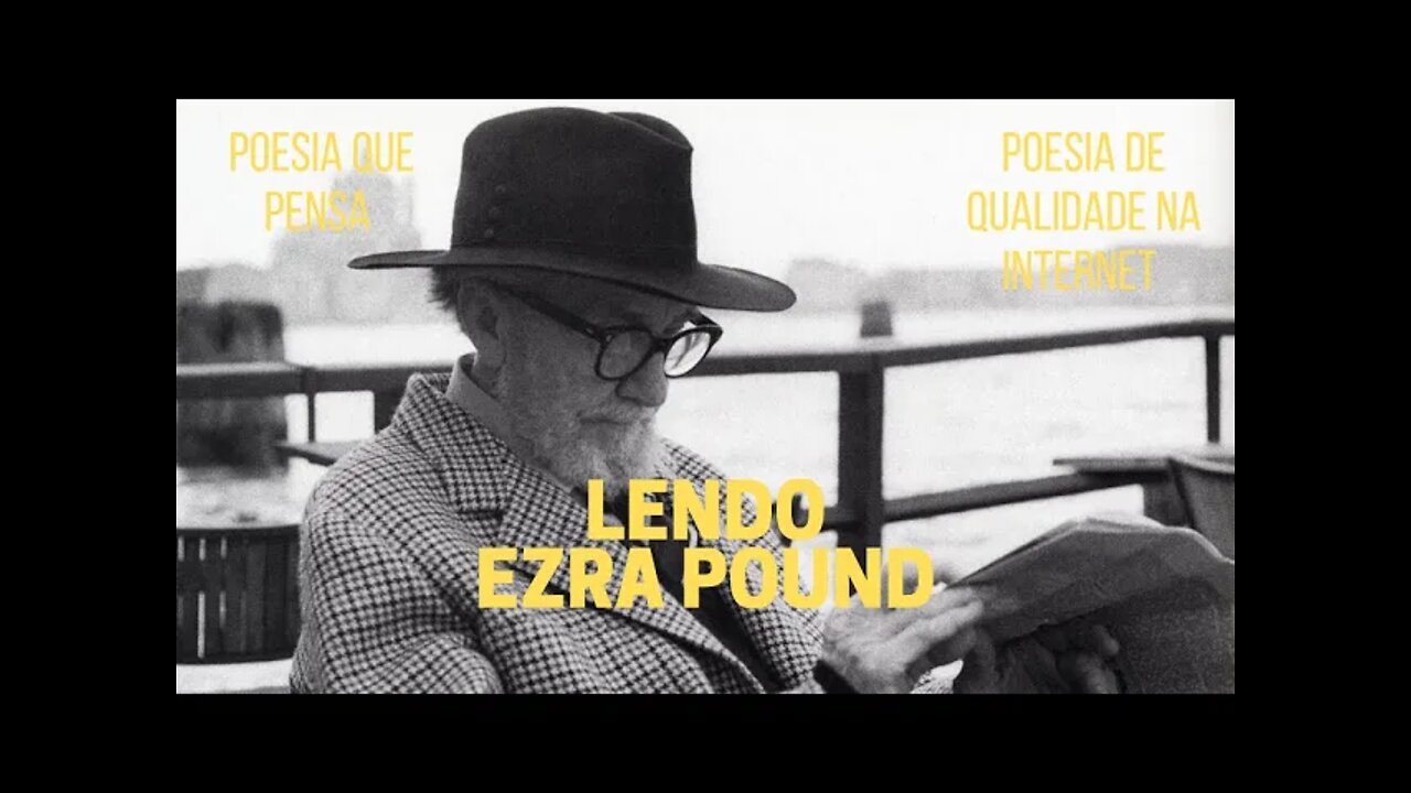 Poesia que Pensa − Lendo EZRA POUND