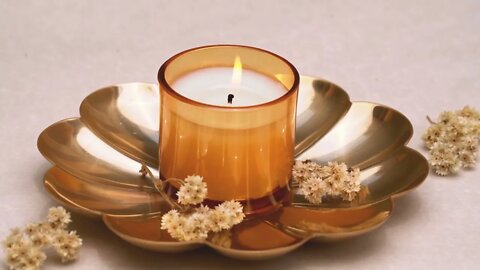 soothing dancing candle flame