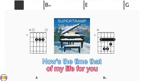 SUPERTRAMP - Give a little bit - (Chords & Lyrics like a Karaoke) HD