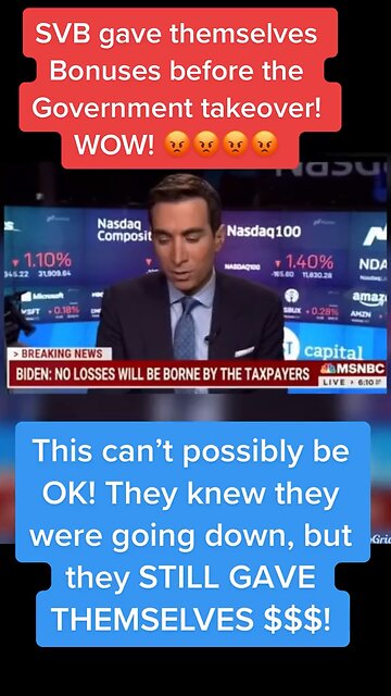 SVB bank. Silicon Valley bank owners take what?!