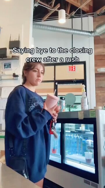 Saying Bye To The Closing Crew