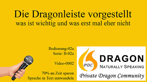 Die Dragonleiste vorgestellt - Dragon NaturallySpeaking - B02a V0002 PDC-3