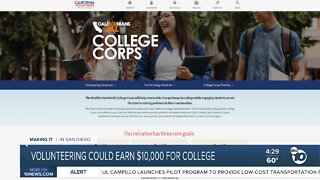 Californians for all college corps