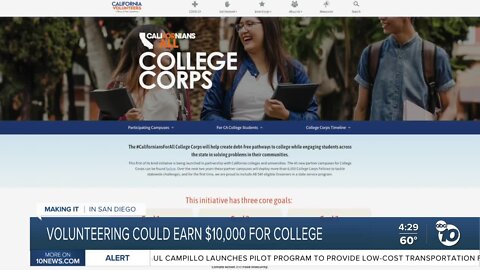 Californians for all college corps
