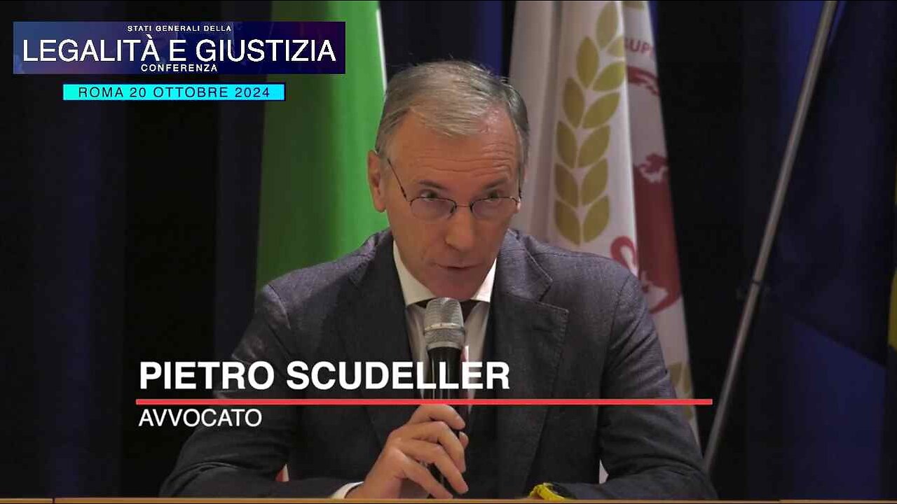 Conferenza Legalità e Giustizia, intervento dell'avv. Pietro Scudeller