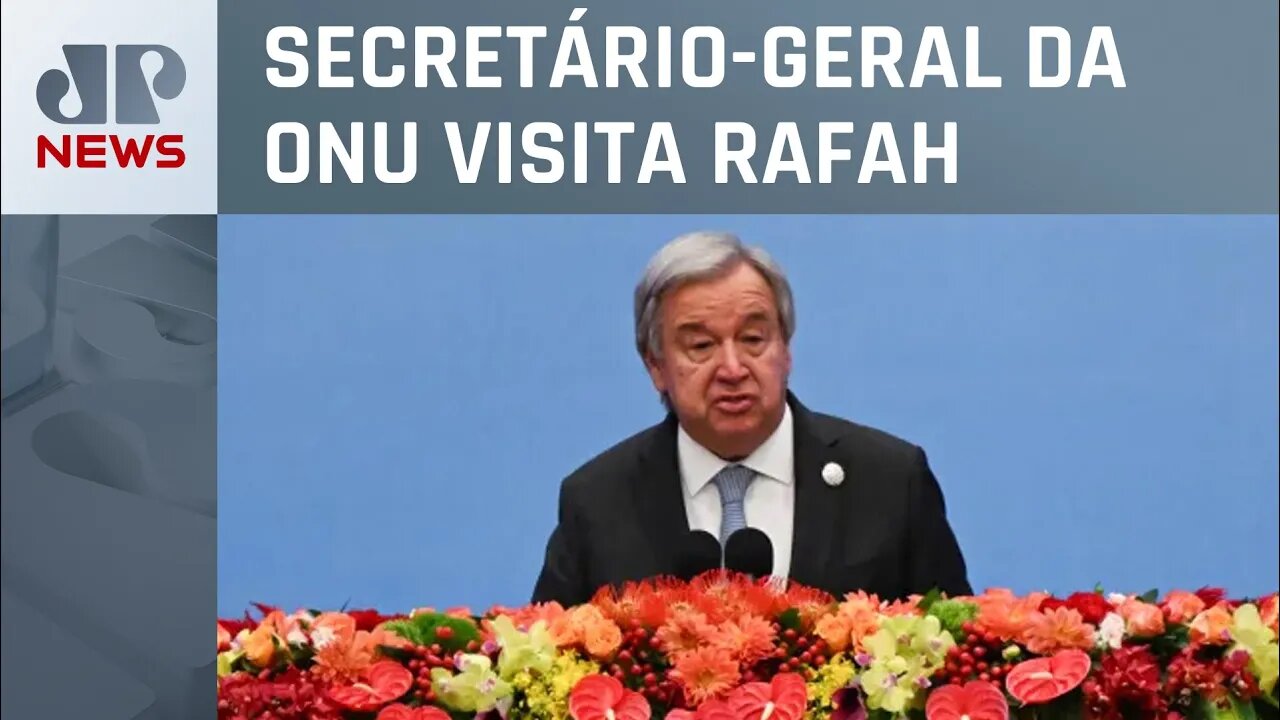 António Guterres pede urgência para passagem de ajuda humanitária à Gaza através do Egito