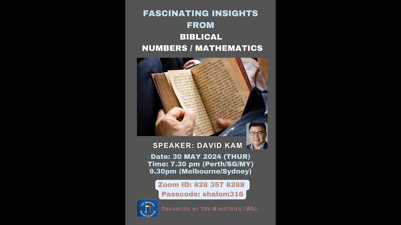 Fascinating insights from Biblical Numbers, Paleo Hebrew and Biblical Mathematics.