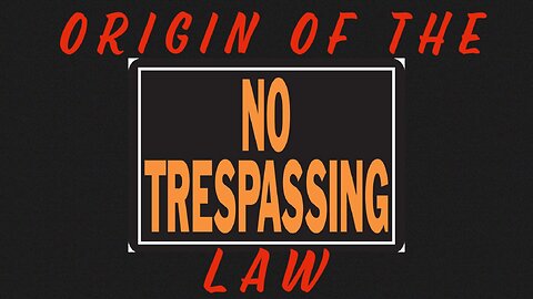 ⚖️Black Codes | The Origin Of The “No Trespassing” Law