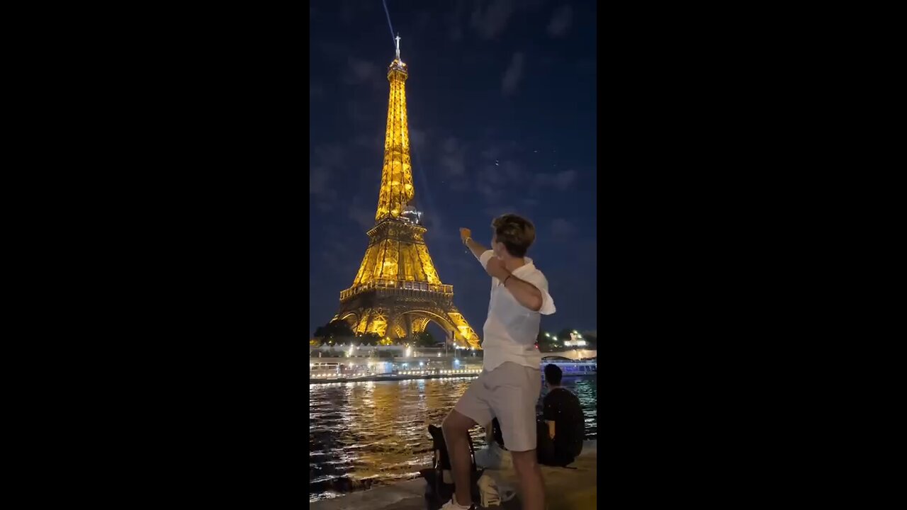 "The Sparkle Of The Eiffel Tower In Paris Follow For More Videos Have Trending reels"...!!