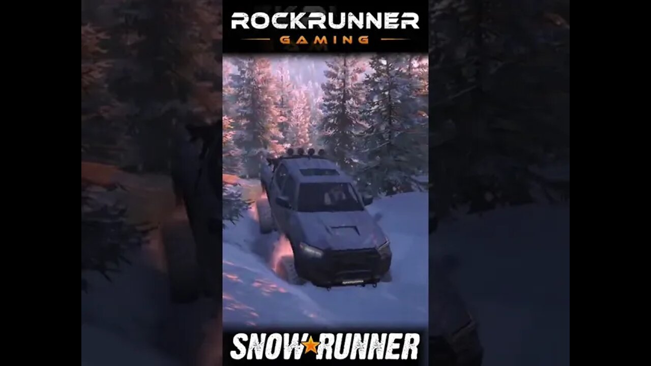 Cascade Springs Winter Edition - Snow Wheeling map for Snowrunner #shorts