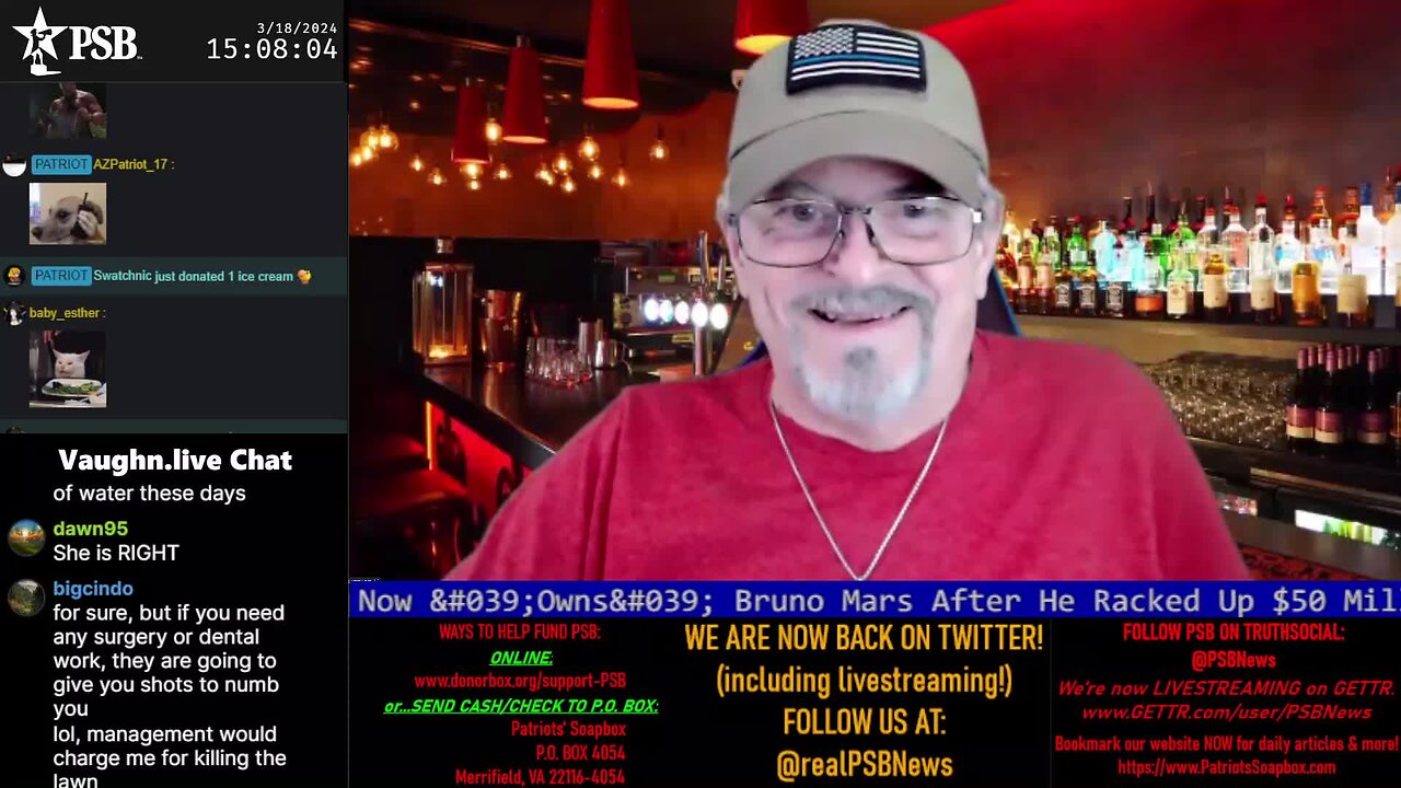 2024-03-18 15:00 EDT - The PATRIOTski Tavern: