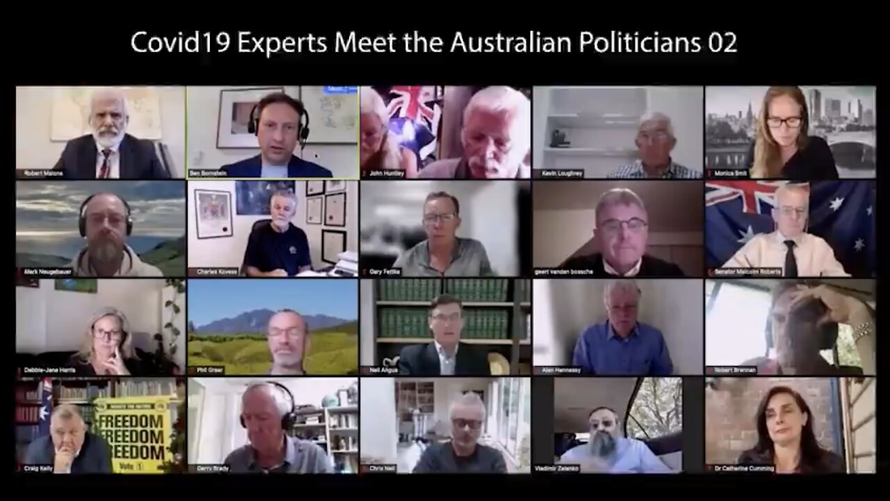 Part 1 - Geert Vanden Bossche Covid19 Experts meet Australian Politicians