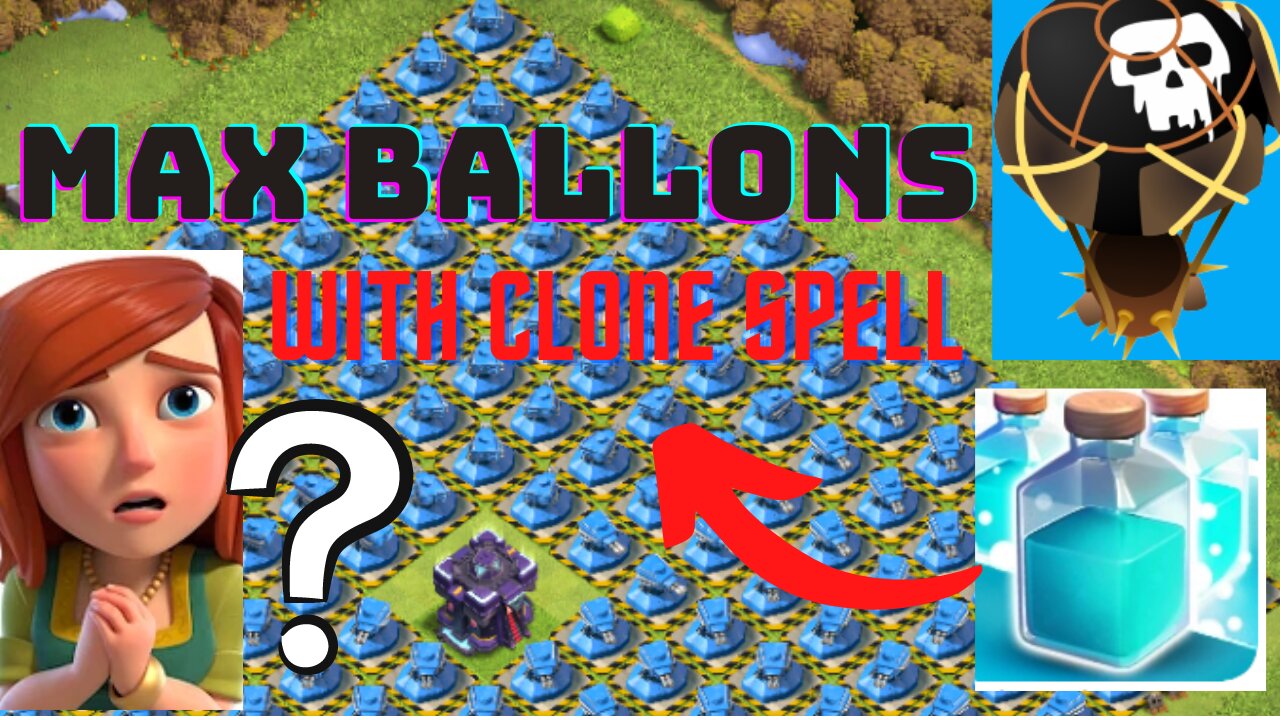 SHOCK BLASTER🥶 VS MAX BALLONS😱😱 + CLONE SPELLS. 🌊WHO WILL WIN??? LETS SEE!!🔥🔥💥⚡️ - Clash of clans