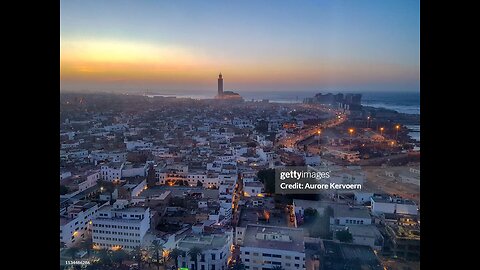 Casablanca Morocco county view from sky