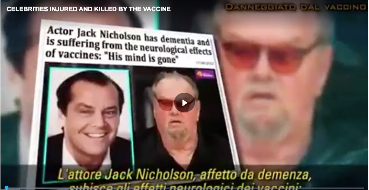 CELEBRITIES INJURED AND KILLED BY THE VACCINE