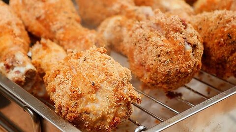 Indulging in a delicious Fried Drumsticks🍗! Tasty and Satisfying!