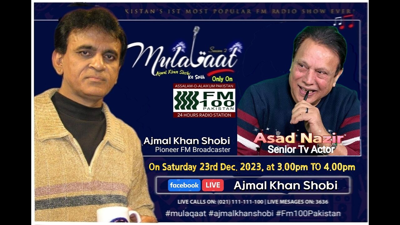 Mulaqat Ajmal Shobi Asad Nazir | Senior Tv Actor | 23rd Dec. 2023 | Maks Hd Tv