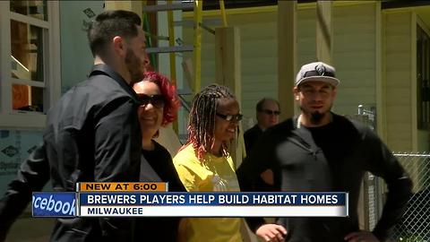 Braun, Garza lay lumber for Habitat for Humanity