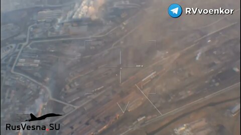 Russian Bomber Strike On The Azovstal Industrial Zone In Mariupol!