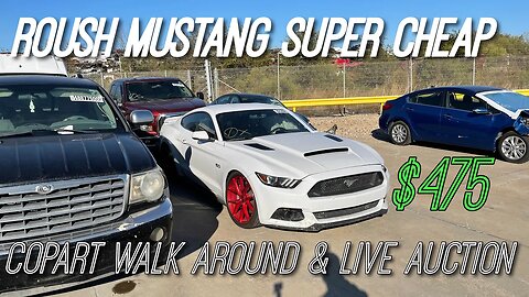 Copart Walk Around and Live Auction, WS6 Trans Am Win, Mustang Roush $475