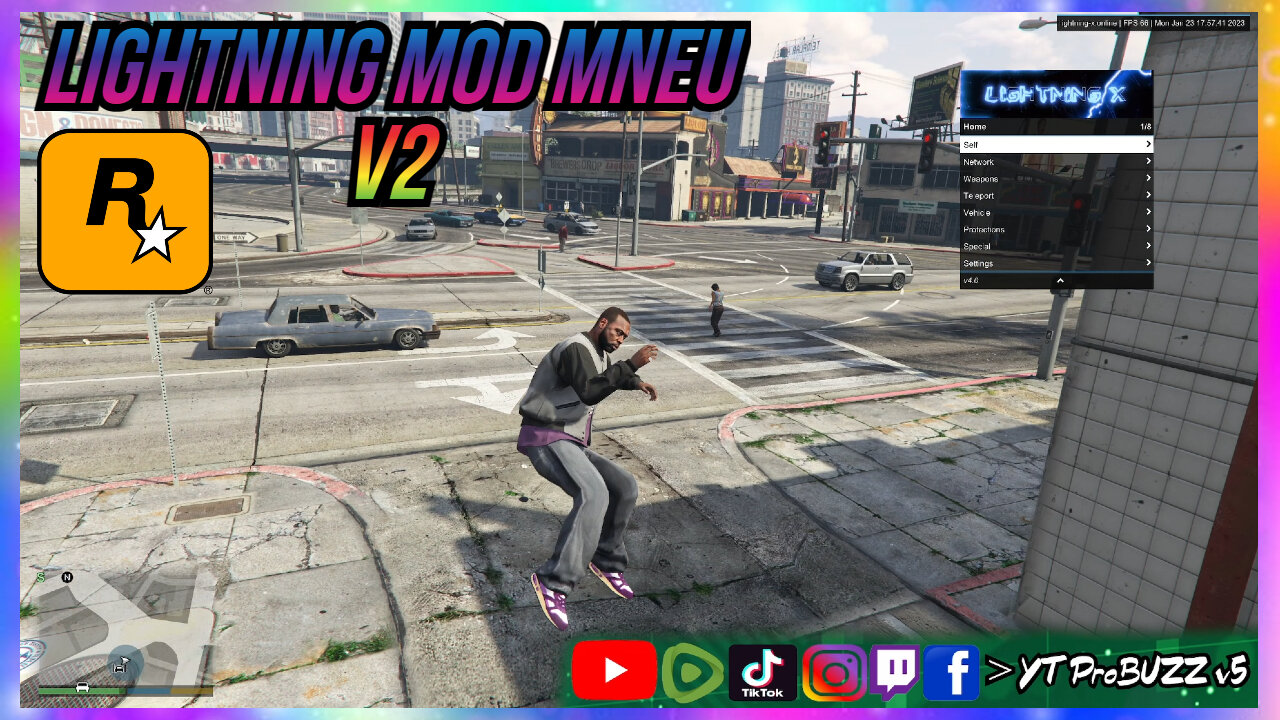 SHOWCASE LIGHTNING FREE MOD MENU v2 UNDETECTED 1.64 GTA5 ONLINE/OFF LINE PC FREE DOWNLOAD