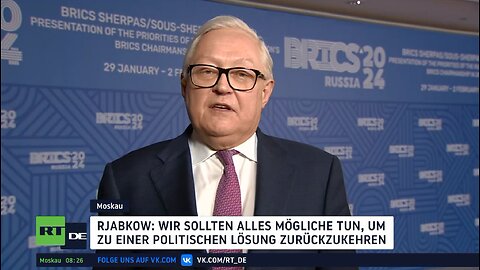 Rjabkow: Wir sollten alles Mögliche tun, um zu einer politischen Lösung zurückzukehren