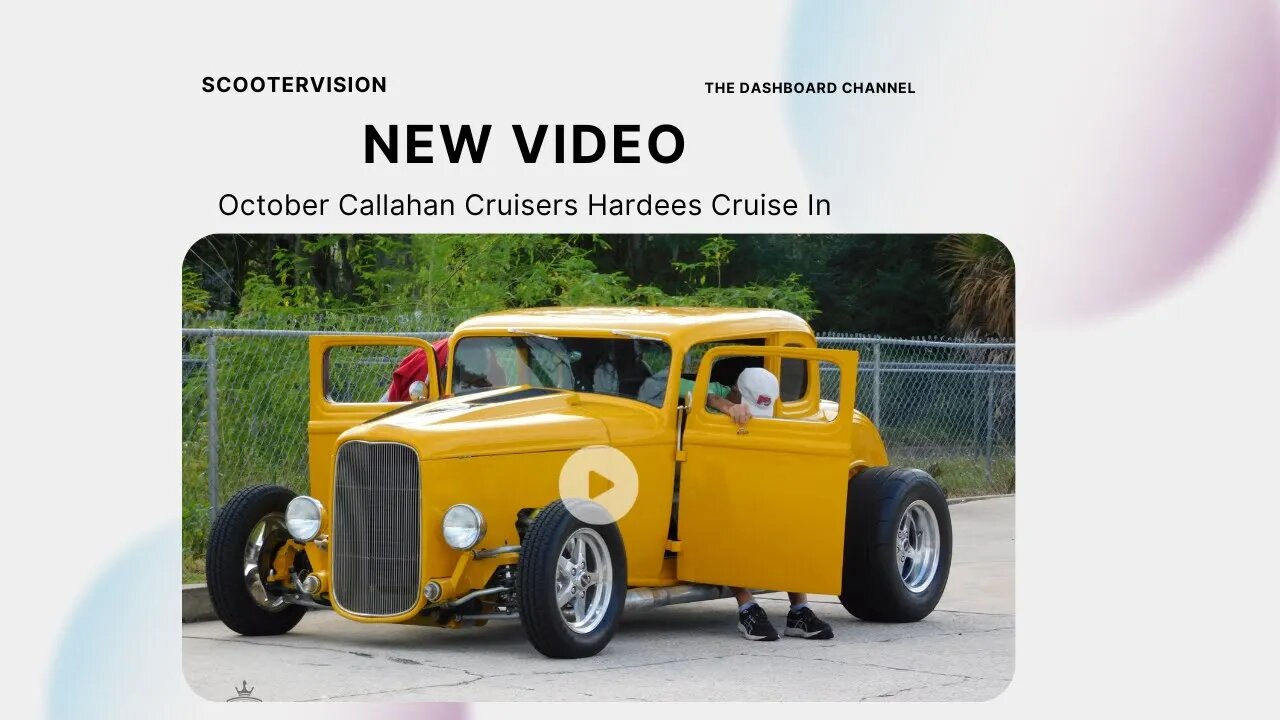 2023 October Callahan Cruisers Hardees Scootervision converted