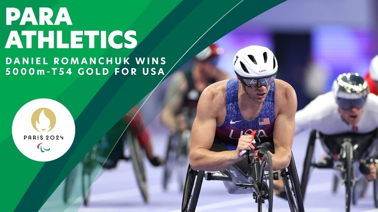 Gold Medal For Daniel Romanchuk In Men s 5000m T54 Paris 2024 Paralympic Games