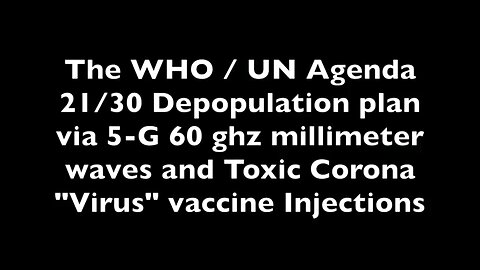 Important Info on CV19, 5G, Germs, Symptoms & INJECTIONS! PAY ATTN!!!