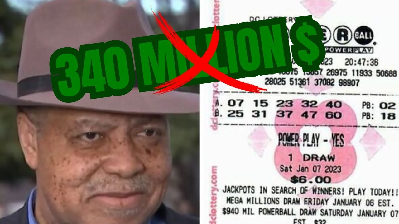 Wins 340 million in the lottery but the numbers were wrong