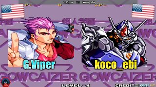 Voltage Fighter: Gowcaizer (G.Viper Vs. koco_ebi) [U.S.A. Vs. U.S.A.]