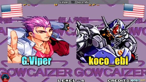 Voltage Fighter: Gowcaizer (G.Viper Vs. koco_ebi) [U.S.A. Vs. U.S.A.]