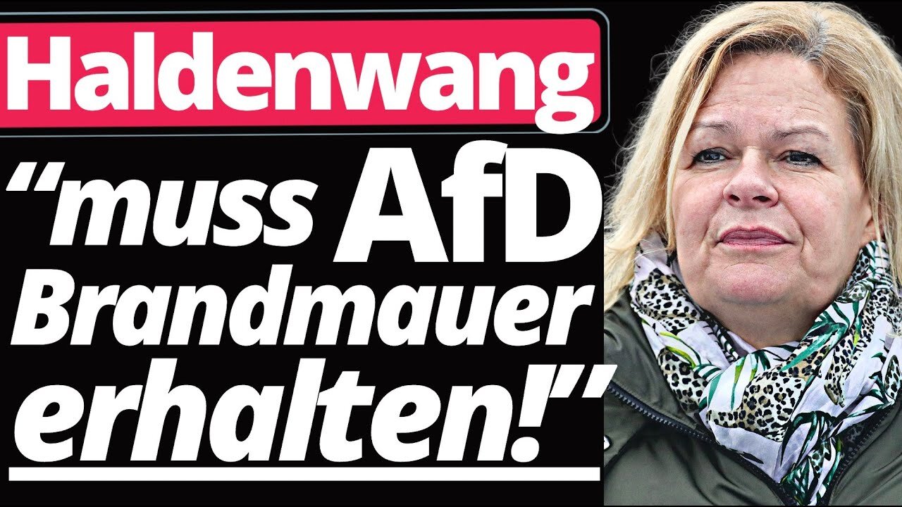 Nancy Faesers UNFASSBARE Entgleisung!@Kolja🙈🐑🐑🐑 COV ID1984