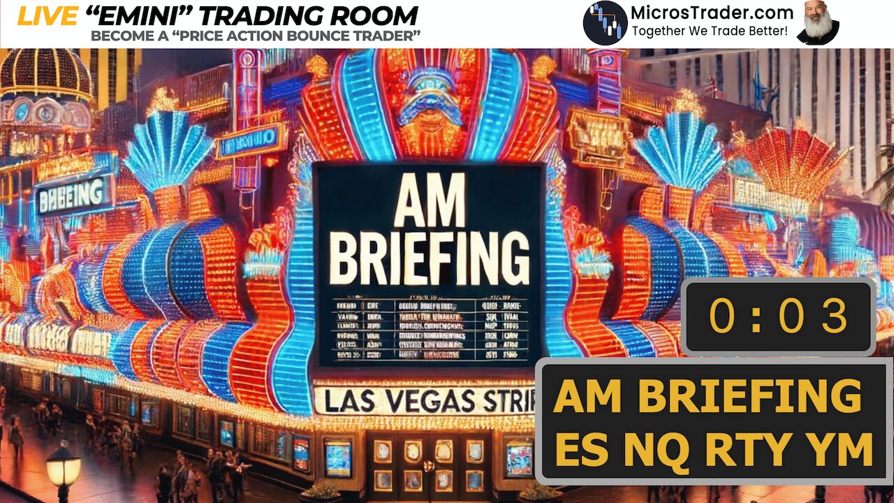 AM Briefing Fri 08/02 | Preparing ES & NQ Traders For Emini Micros Futures Trading Room