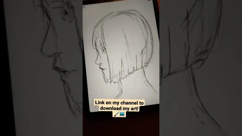 How to draw Female Portrait? 👩🏻 - Daily Art nr.105🖌️
