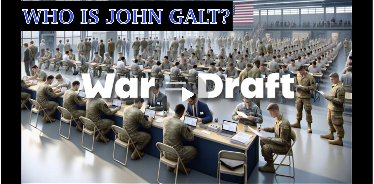 MONKEY WERX SITREP-FIRST COMES WAR THE COMES THE DRAFT. GLAD YOU'RE WOKE. TY JGANON, SGANON