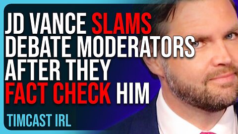 JD Vance SLAMS Debate Moderators After They BREAK Their Own Fact Checking Rule