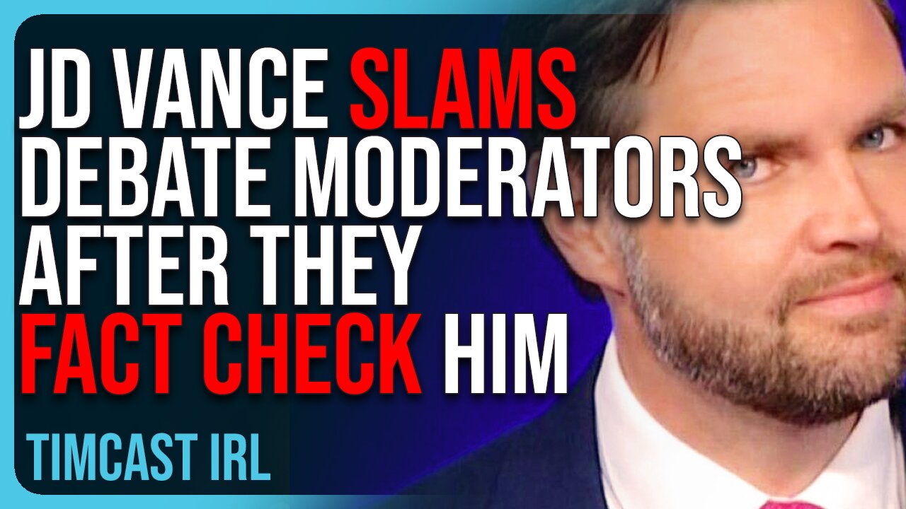JD Vance SLAMS Debate Moderators After They BREAK Their Own Fact Checking Rule