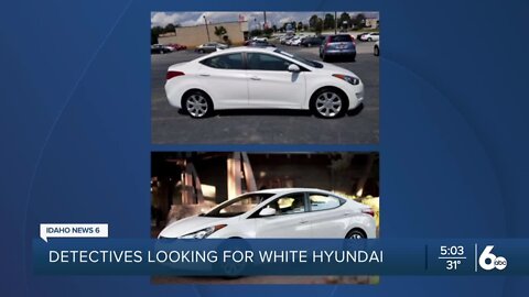 Detectives looking for information about white sedan seen near quadruple homicide crime scene in Moscow