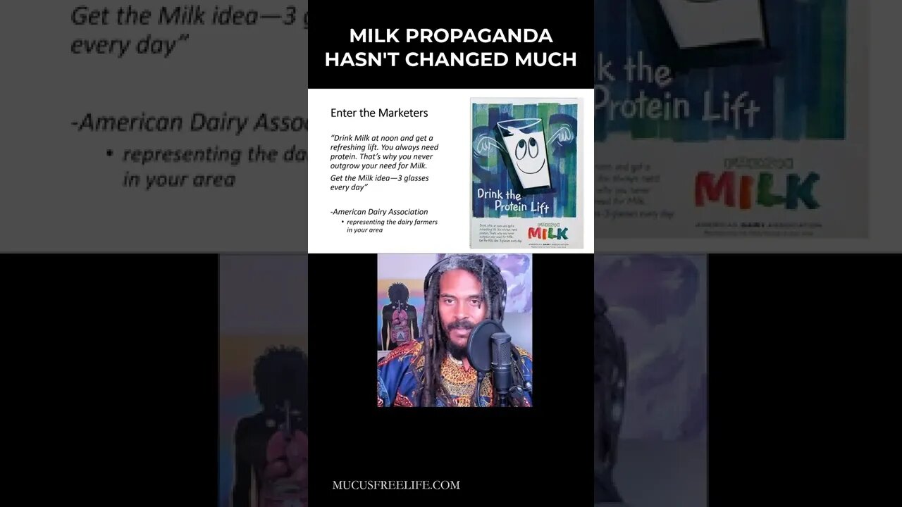 MILK PROPAGANDA HASN'T CHANGED MUCH