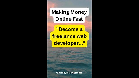 How to make money online fast