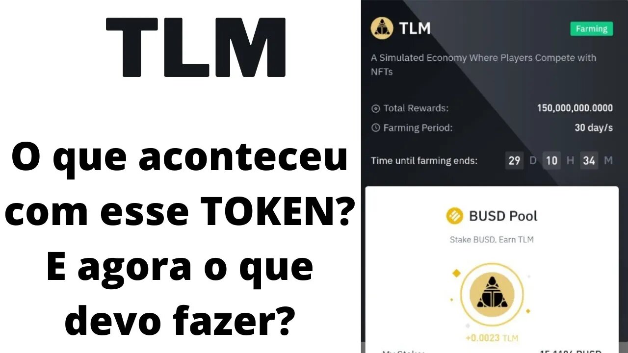 TLM - O que aconteceu com com esse TOKEN?
