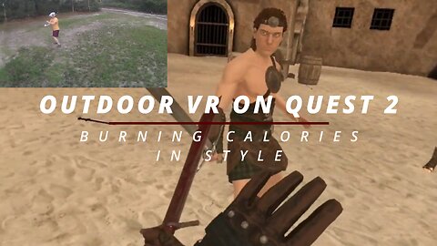 Sword Fighting at Sunset! FLAK Plays Blade and Sorcery VR Outdoors on Quest 2