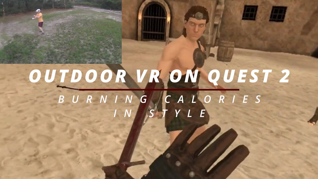 Sword Fighting at Sunset! FLAK Plays Blade and Sorcery VR Outdoors on Quest 2