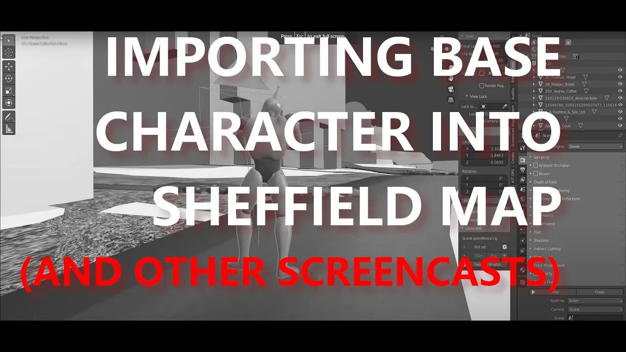 Trying to bring base FPS character into Sheffield map [Armory]