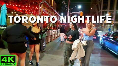 【4K】Saturday Nightlife Downtown Toronto Canada 🇨🇦
